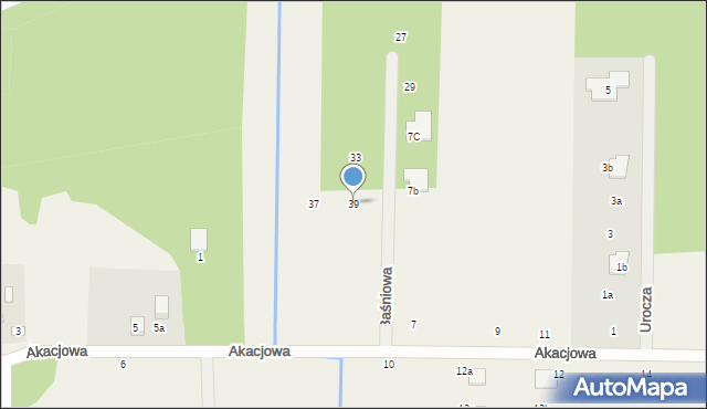 Piskórka, Baśniowa, 39, mapa Piskórka