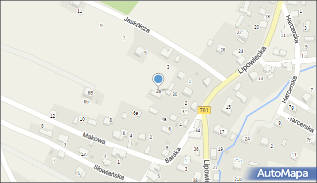 Płaza, Barska, 2a, mapa Płaza