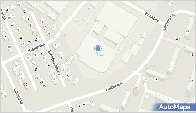 Płock, Banacha Stefana, 2, mapa Płock