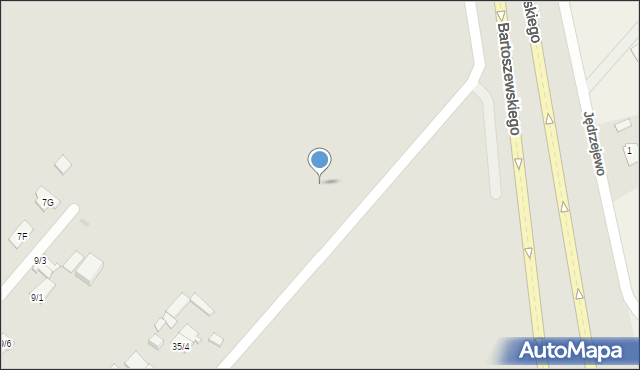 Płock, Bartoszewskiego-Wira, 7, mapa Płock