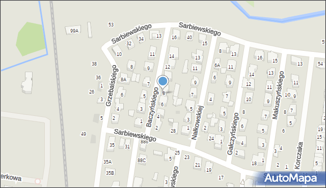 Płońsk, Baczyńskiego Krzysztofa Kamila, 8, mapa Płońsk