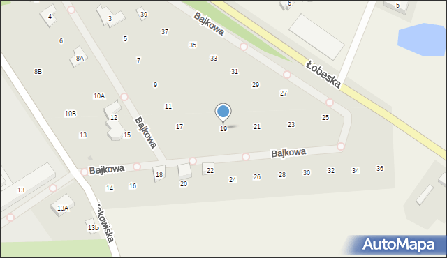 Płoty, Bajkowa, 19, mapa Płoty