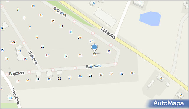 Płoty, Bajkowa, 23, mapa Płoty