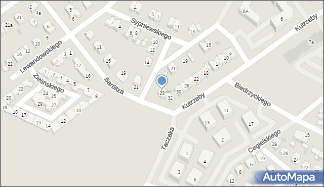 Pobiedziska, Bartlitza, mjr., 23, mapa Pobiedziska