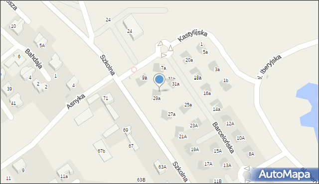 Pogórze, Barcelońska, 29b, mapa Pogórze