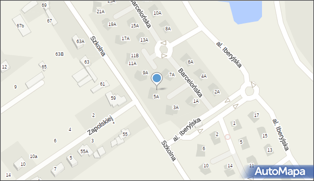 Pogórze, Barcelońska, 5B, mapa Pogórze