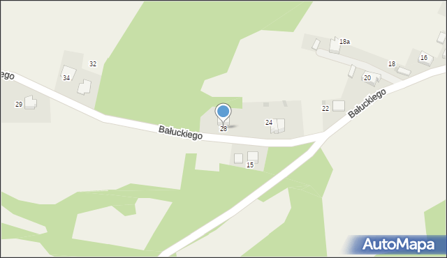 Pogorzyce, Bałuckiego Michała, 28, mapa Pogorzyce