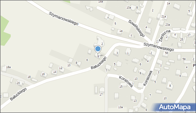 Pogorzyce, Bałuckiego Michała, 4, mapa Pogorzyce