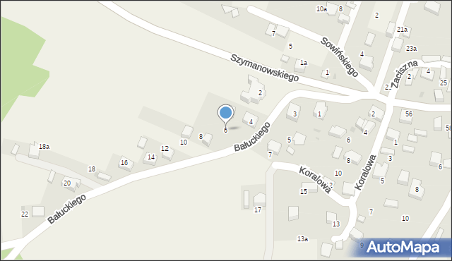 Pogorzyce, Bałuckiego Michała, 6, mapa Pogorzyce