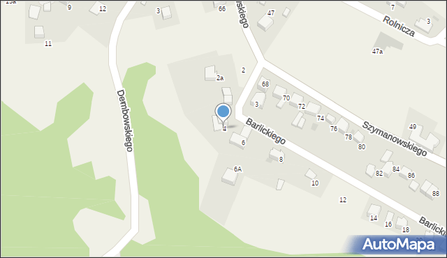 Pogorzyce, Barlickiego Norberta, 4, mapa Pogorzyce
