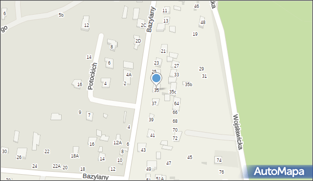 Pokrówka, Bazylany, 35, mapa Pokrówka