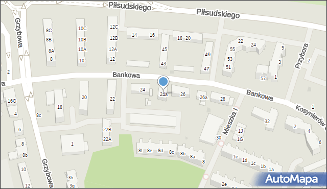 Police, Bankowa, 24a, mapa Police
