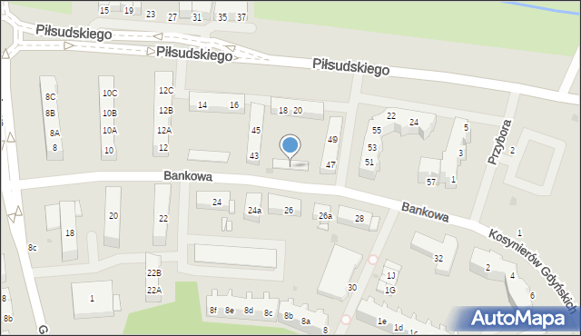 Police, Bankowa, 43e, mapa Police