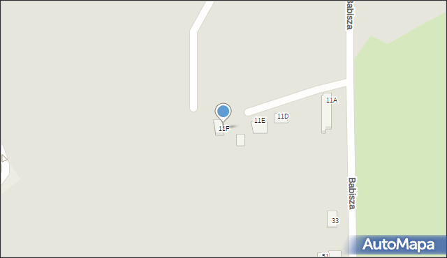 Polkowice, Babisza Tadeusza, 11F, mapa Polkowice