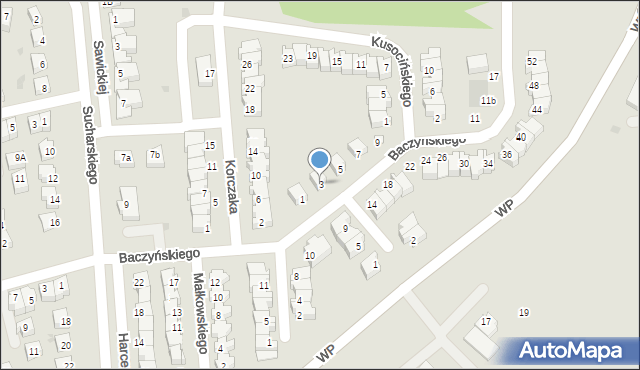 Polkowice, Baczyńskiego Krzysztofa Kamila, 3, mapa Polkowice