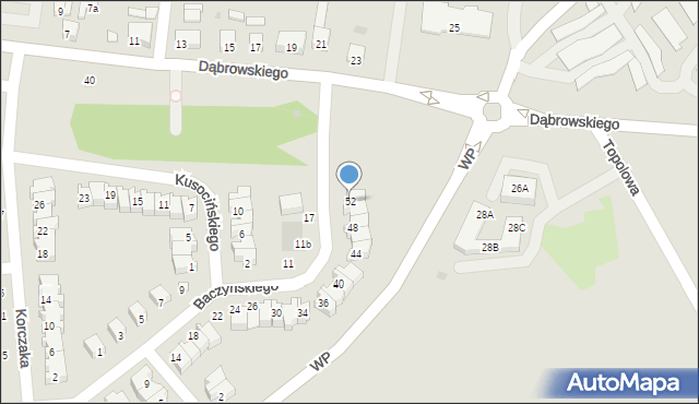 Polkowice, Baczyńskiego Krzysztofa Kamila, 52, mapa Polkowice