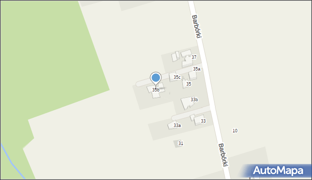 Poręba, Barbórki, 35b, mapa Poręba