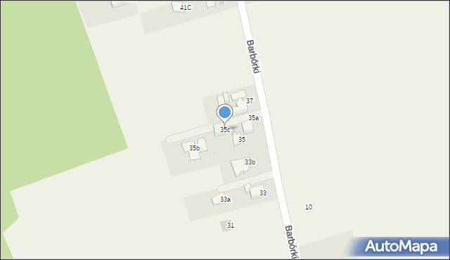 Poręba, Barbórki, 35c, mapa Poręba