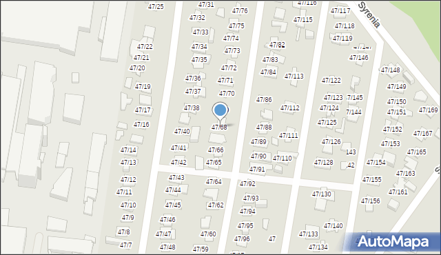 Poznań, Bałtycka, 47/68, mapa Poznania