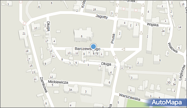 Prabuty, Barczewskiego Walentego, ks., 5, mapa Prabuty