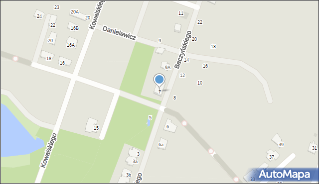 Pruszków, Baczyńskiego Krzysztofa Kamila, 7, mapa Pruszków