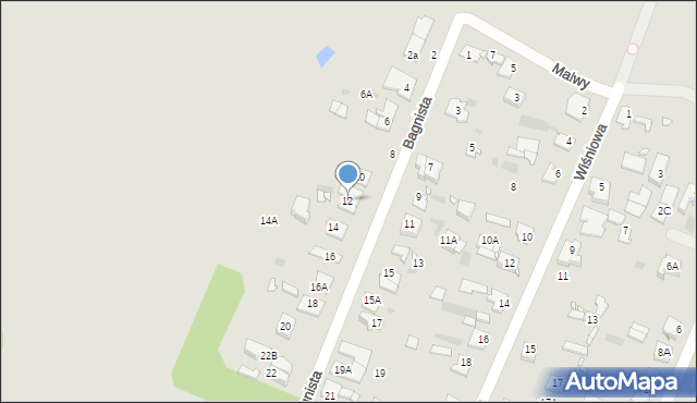 Pruszków, Bagnista, 12, mapa Pruszków