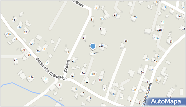 Pszczyna, Batalionów Chłopskich, 12e, mapa Pszczyny