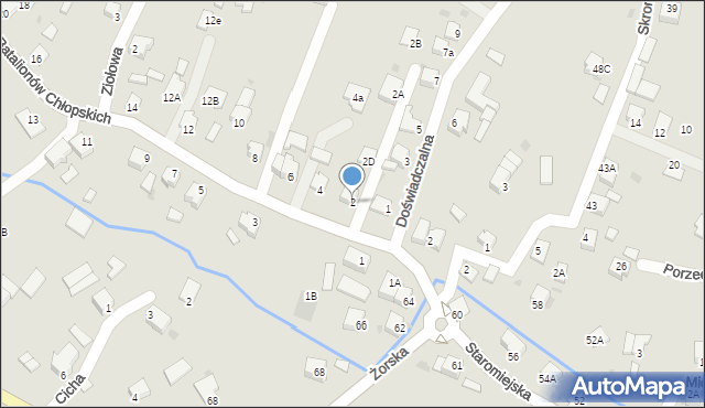 Pszczyna, Batalionów Chłopskich, 2, mapa Pszczyny