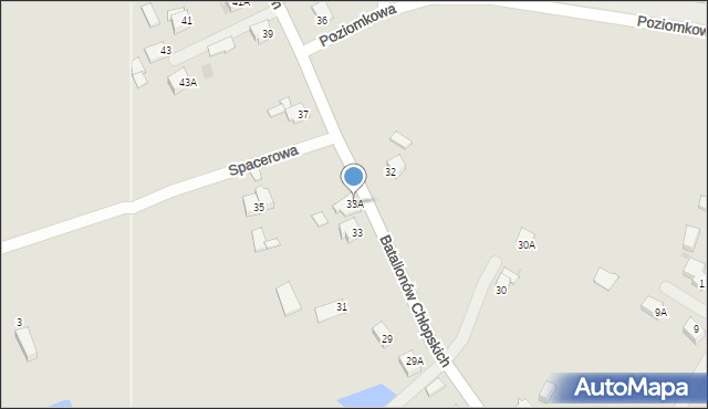 Pszczyna, Batalionów Chłopskich, 33A, mapa Pszczyny