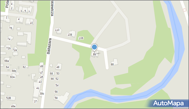 Pułtusk, Baltazara, 84, mapa Pułtusk