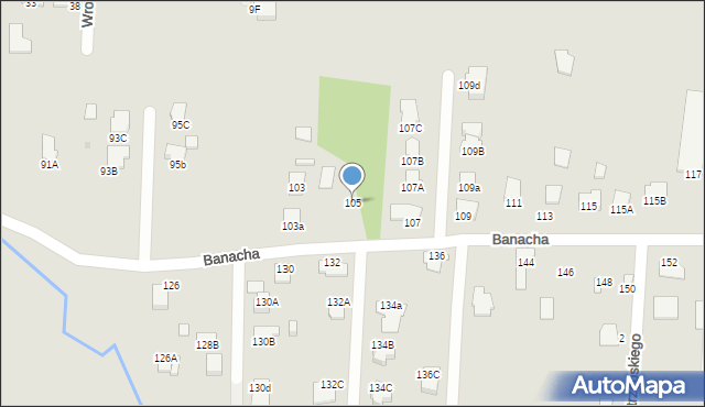 Radom, Banacha Stefana, 105, mapa Radomia