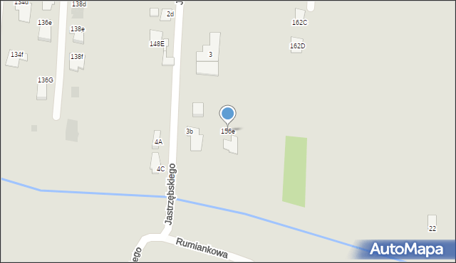 Radom, Banacha Stefana, 156e, mapa Radomia