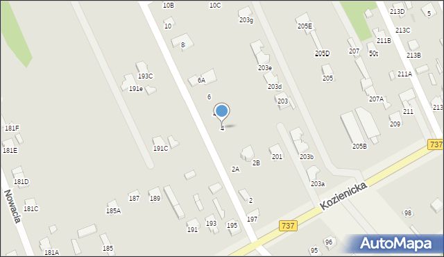 Radom, Bakalarza Edmunda, 4, mapa Radomia