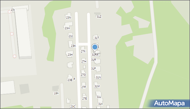 Radom, Barlickiego Norberta, 31RA, mapa Radomia