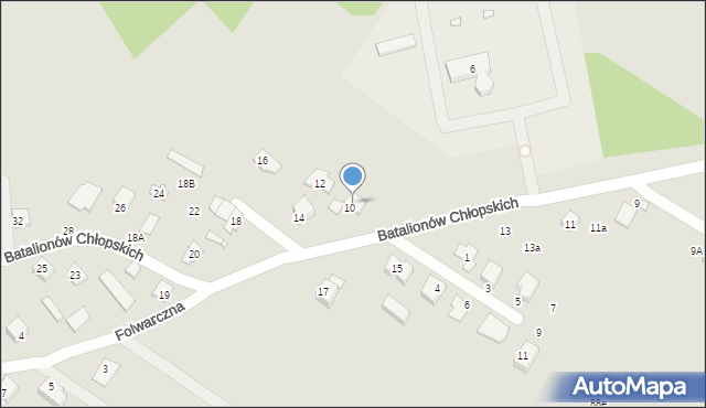 Radzymin, Batalionów Chłopskich, 10B, mapa Radzymin