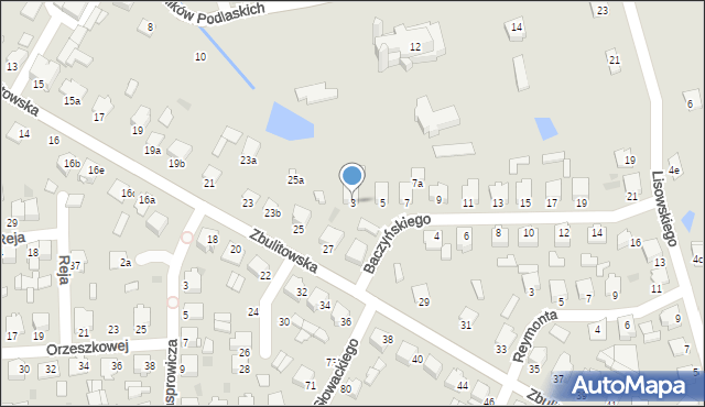 Radzyń Podlaski, Baczyńskiego Krzysztofa Kamila, 3, mapa Radzyń Podlaski