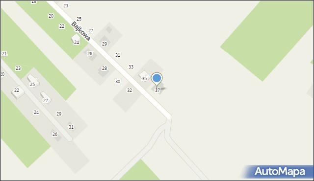 Rajec Poduchowny, Bajkowa, 37, mapa Rajec Poduchowny