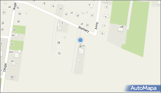 Rosanów, Barbary, 9b, mapa Rosanów