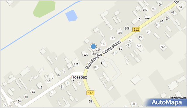 Rossosz, Batalionów Chłopskich, 118, mapa Rossosz