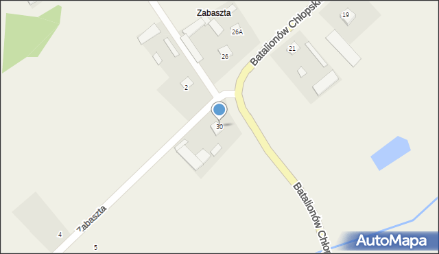 Rossosz, Batalionów Chłopskich, 30, mapa Rossosz