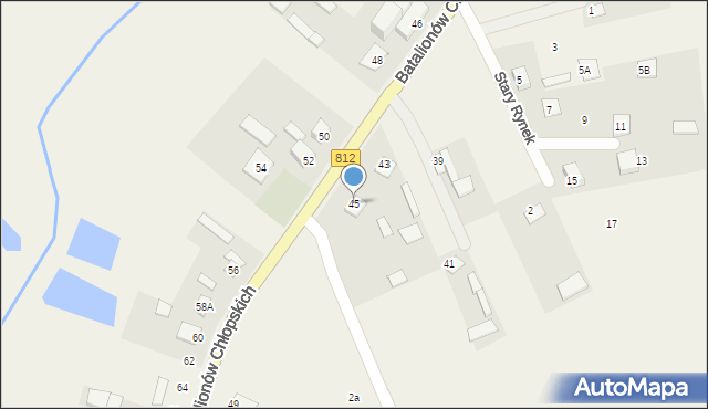 Rossosz, Batalionów Chłopskich, 45, mapa Rossosz