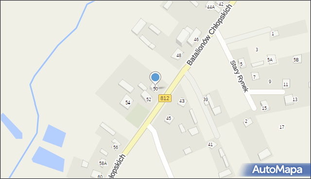 Rossosz, Batalionów Chłopskich, 50, mapa Rossosz