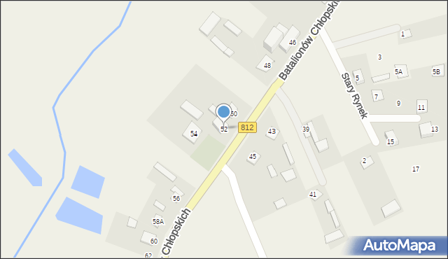 Rossosz, Batalionów Chłopskich, 52, mapa Rossosz