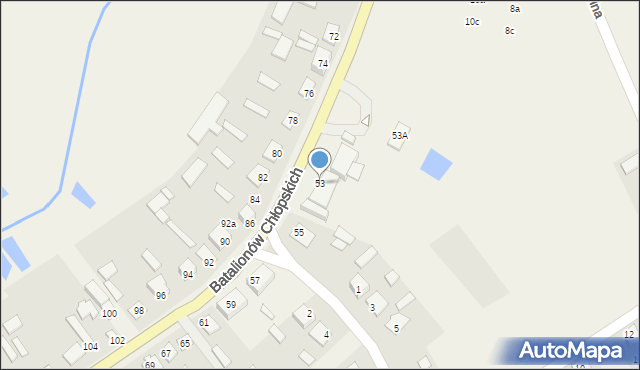 Rossosz, Batalionów Chłopskich, 53, mapa Rossosz