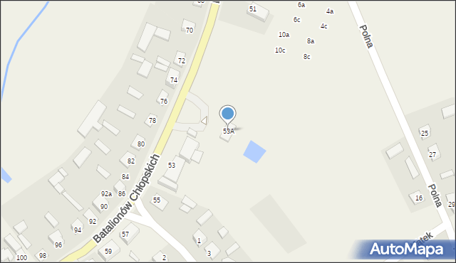 Rossosz, Batalionów Chłopskich, 53A, mapa Rossosz