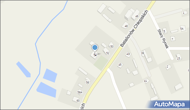 Rossosz, Batalionów Chłopskich, 54, mapa Rossosz