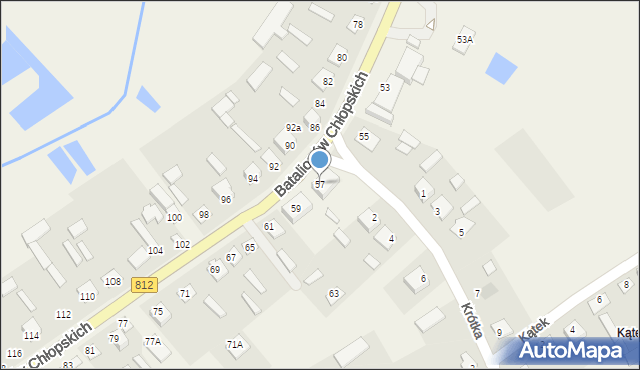 Rossosz, Batalionów Chłopskich, 57, mapa Rossosz