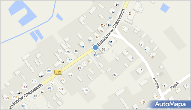 Rossosz, Batalionów Chłopskich, 61, mapa Rossosz