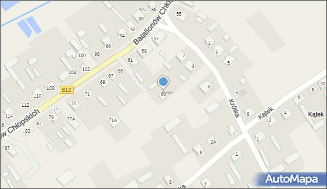 Rossosz, Batalionów Chłopskich, 63, mapa Rossosz