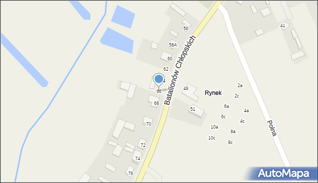 Rossosz, Batalionów Chłopskich, 66, mapa Rossosz